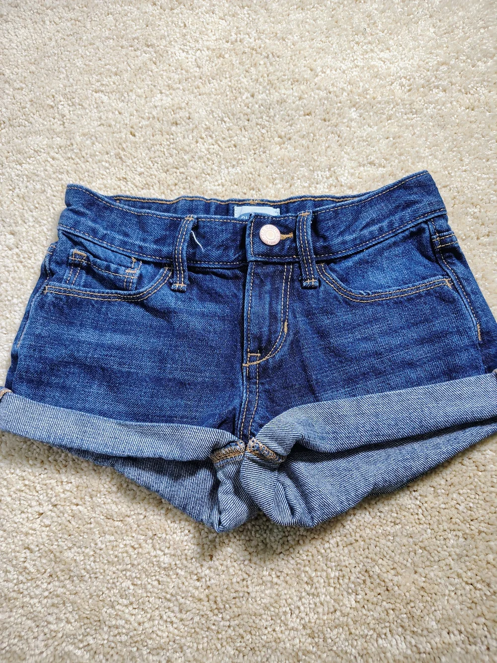 Old Navy Indigo Denim Shorts with Rolled Cuff
